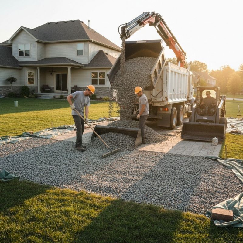 Driveway Gravel Installation detail